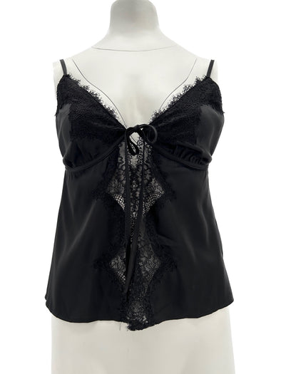 Top en dentelle noir