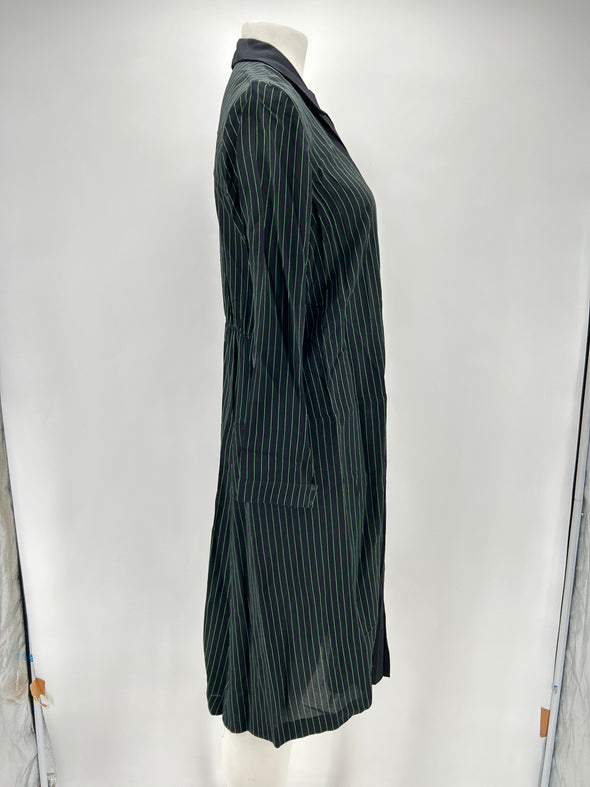 Robe longue à rayures vertes