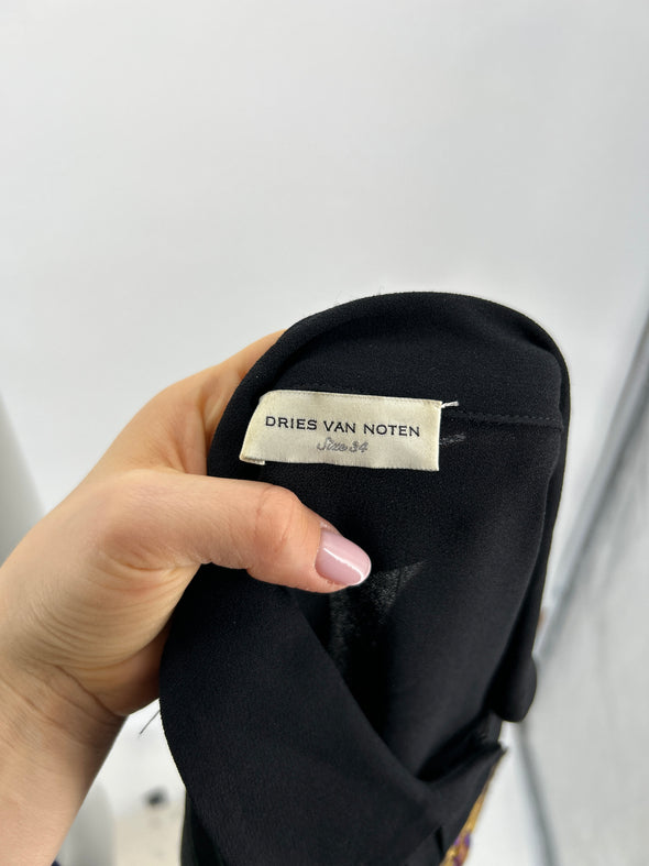 Robe longue à rayures vertes