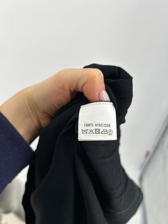 Robe longue à rayures vertes