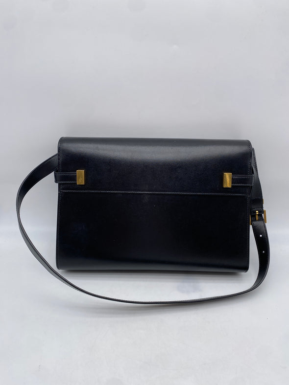 Sac à main "Manhattan" en cuir noir