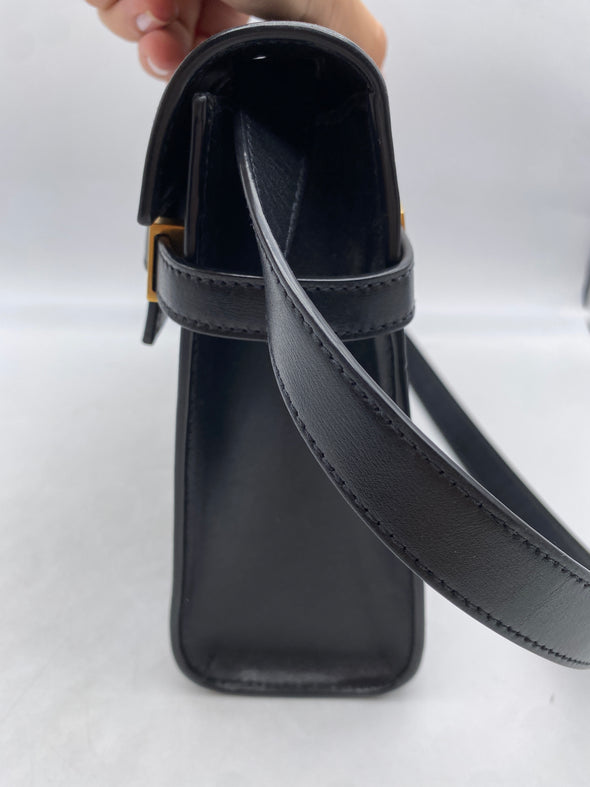 Sac à main "Manhattan" en cuir noir