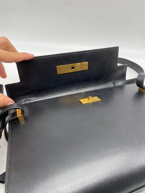 Sac à main "Manhattan" en cuir noir