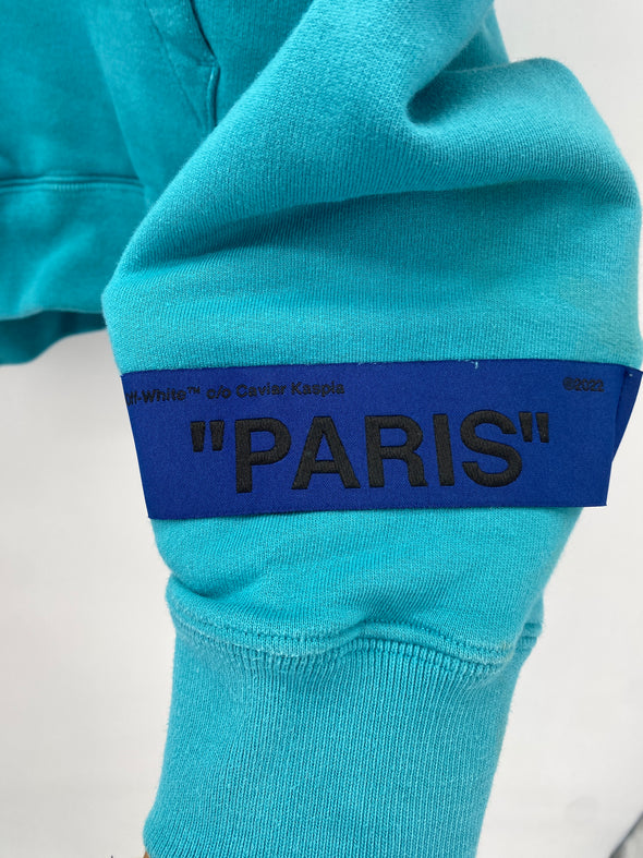 Sweatshirt imprimé turquoise