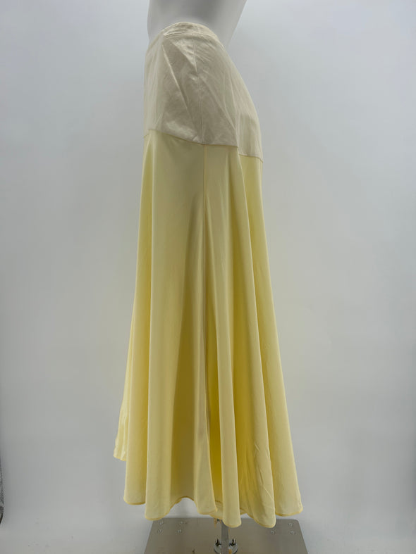 Jupe longue jaune "Juliet"