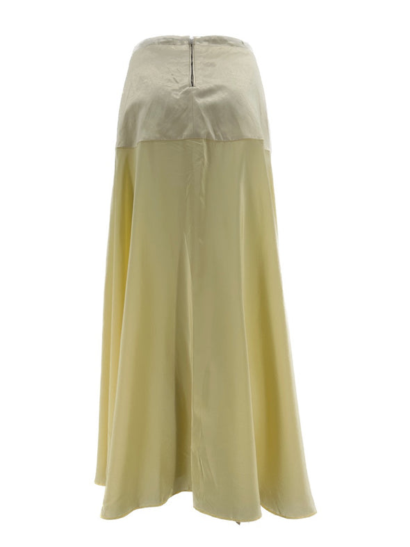 Jupe longue jaune "Juliet"