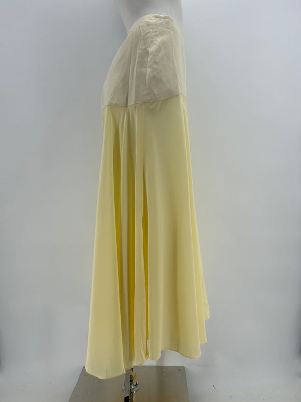 Jupe longue jaune "Juliet"