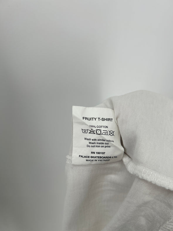 T-shirt blanc avec fraise