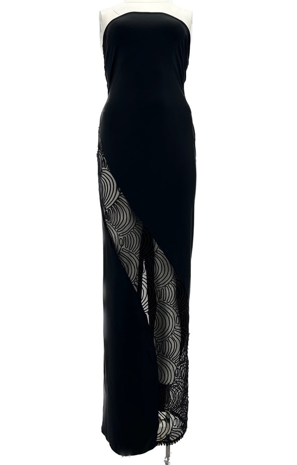 Robe longue asymétrique