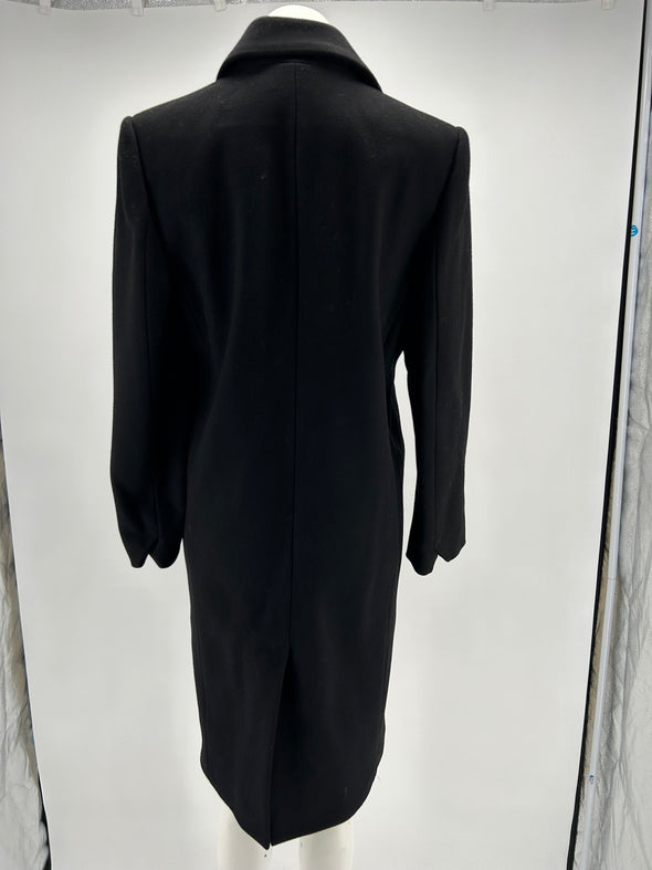 Manteau noir en laine