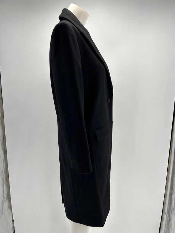 Manteau noir en laine