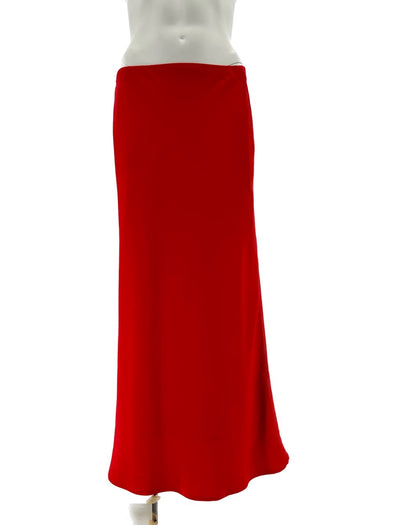 Jupe midi rouge