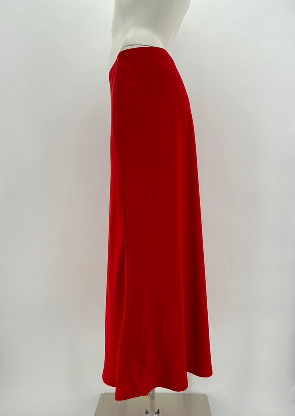 Jupe midi rouge