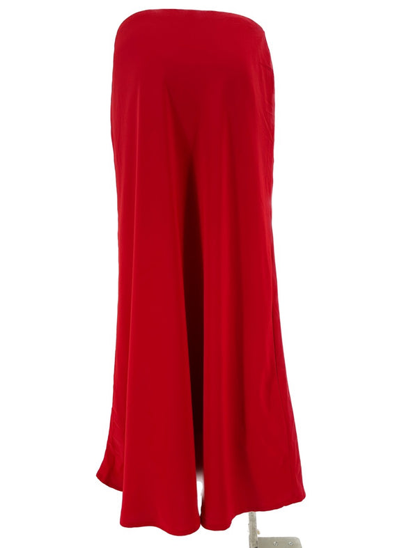 Jupe midi rouge