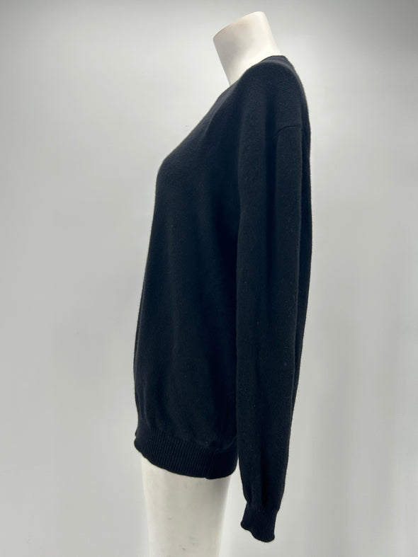 Pull noir en cachemire