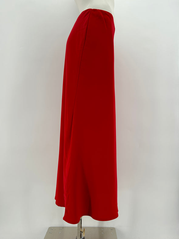 Jupe midi rouge