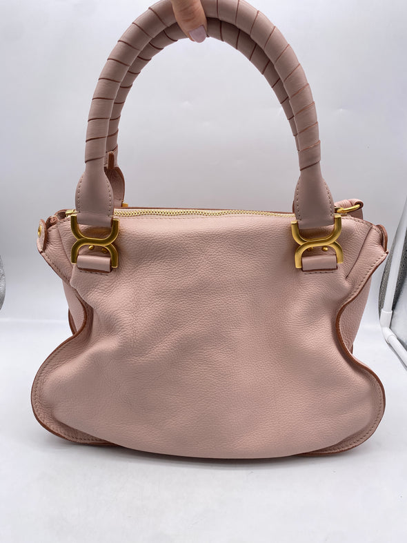 Sac à main "Marcie" en cuir rose