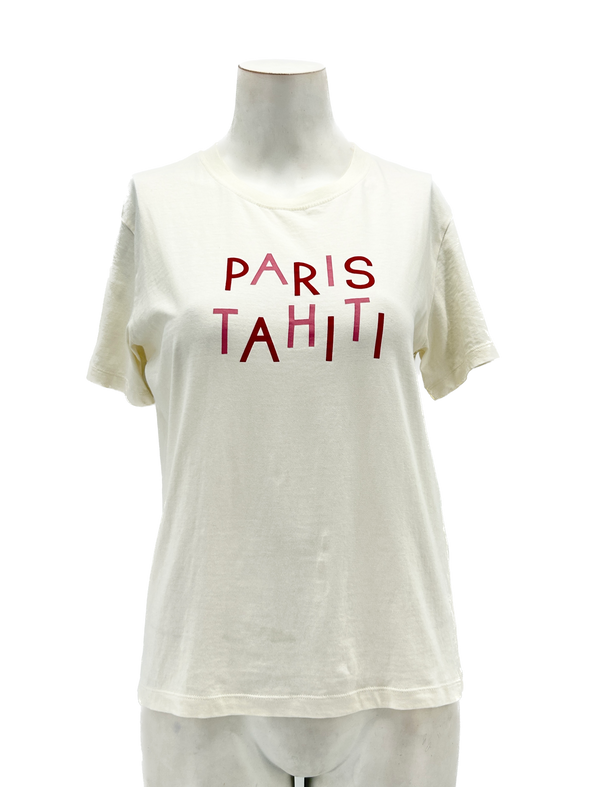 T-shirt blanc imprimé