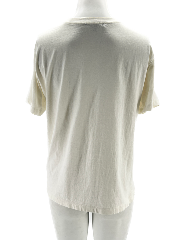 T-shirt blanc imprimé
