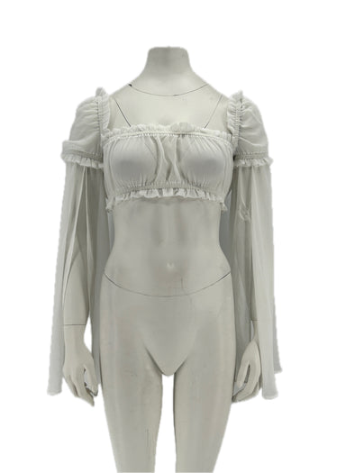 Top crop blanc