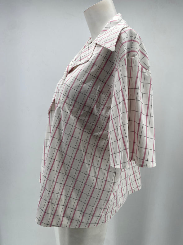 Chemise manches courtes à carreaux