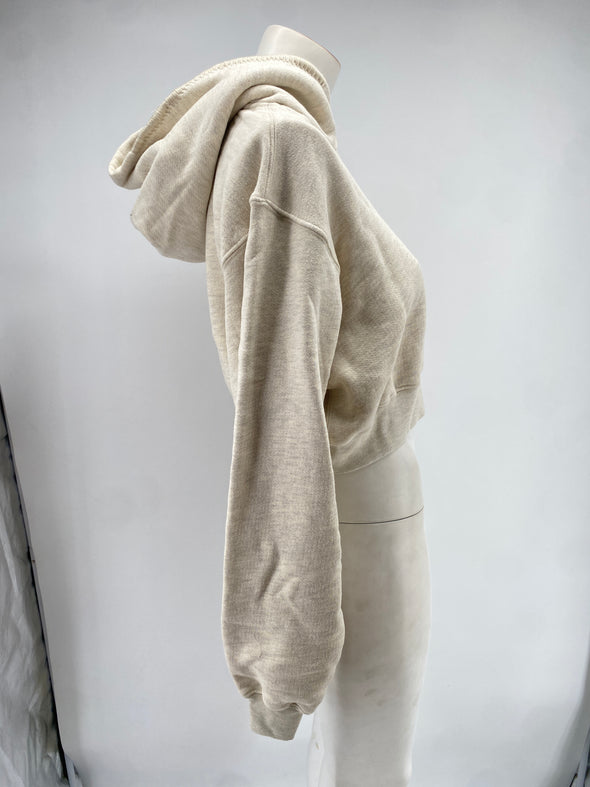 Sweatshirt court beige