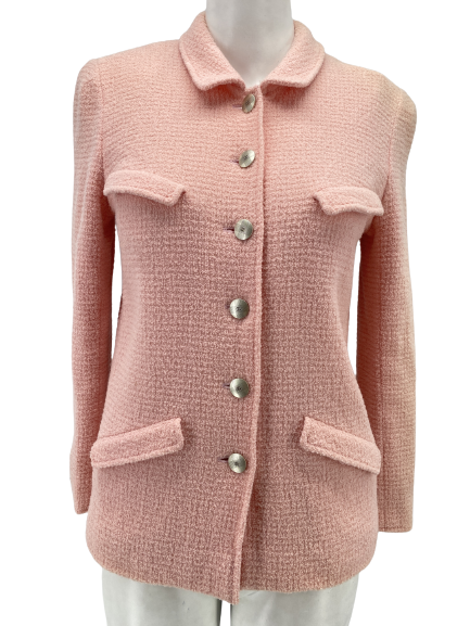 Veste en tweed rose