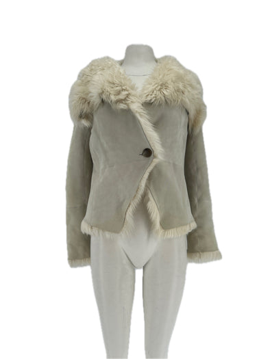 Peau lainée blanche