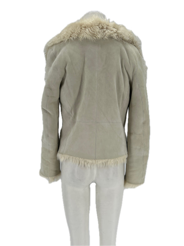 Peau lainée blanche