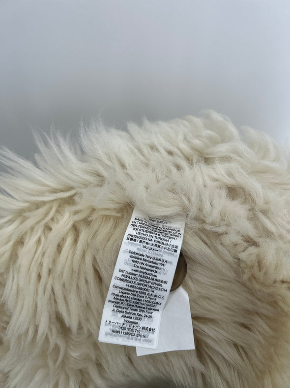 Peau lainée blanche