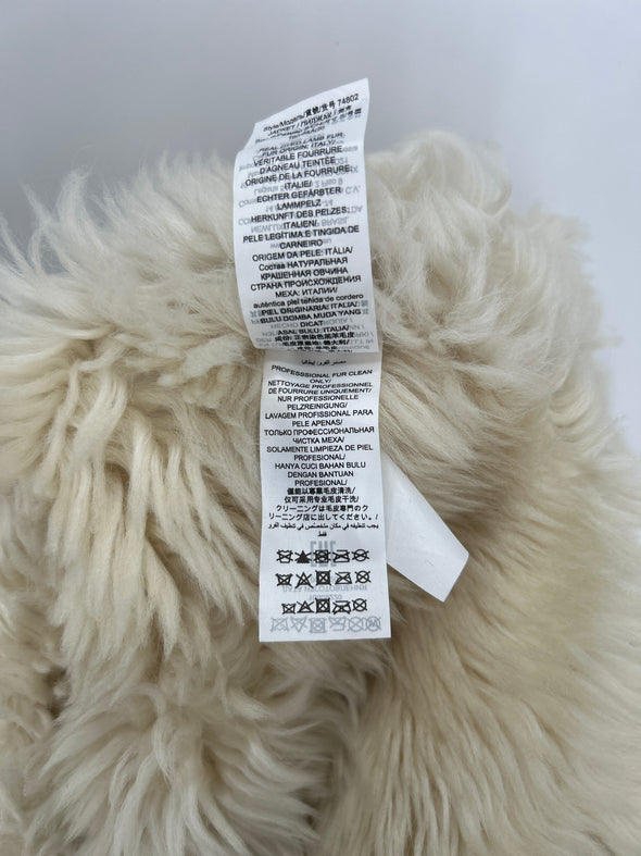 Peau lainée blanche