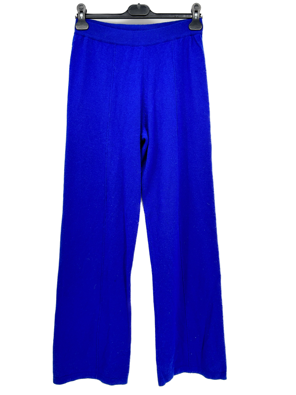 Pantalon en laine bleu électrique