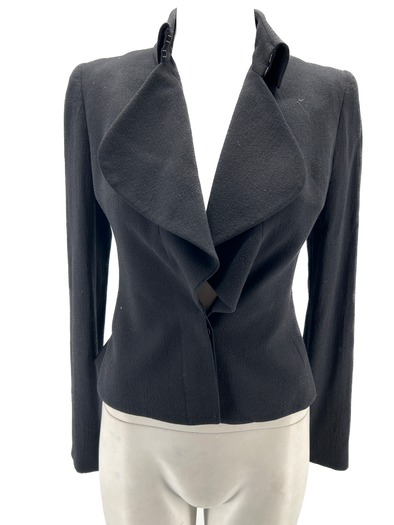 Veste de tailleur cintrée noire