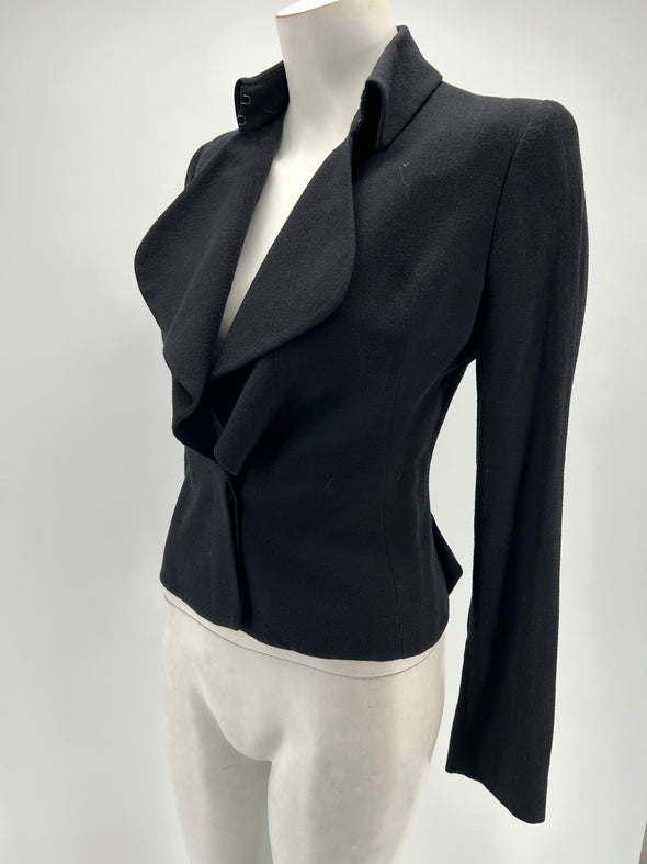 Veste de tailleur cintrée noire
