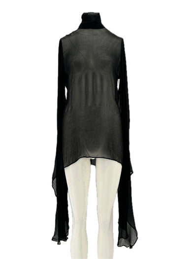 Top transparent noir