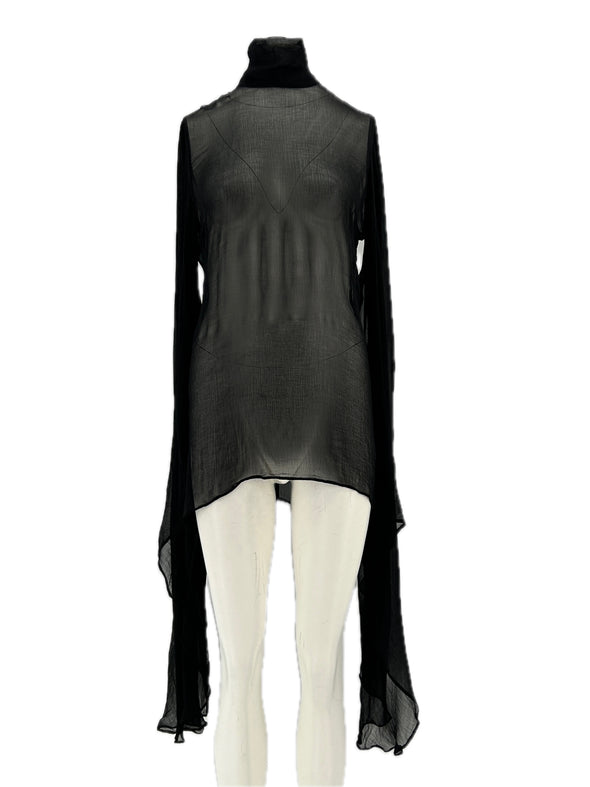 Top transparent noir