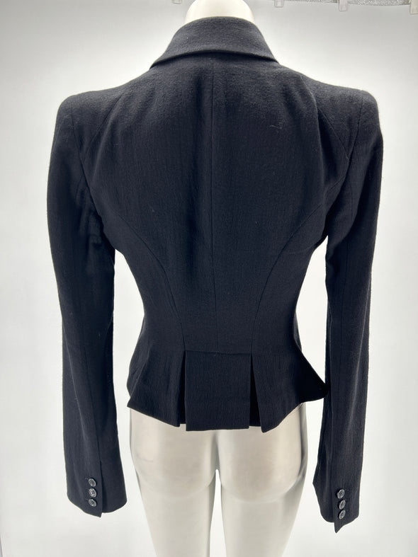 Veste de tailleur cintrée noire