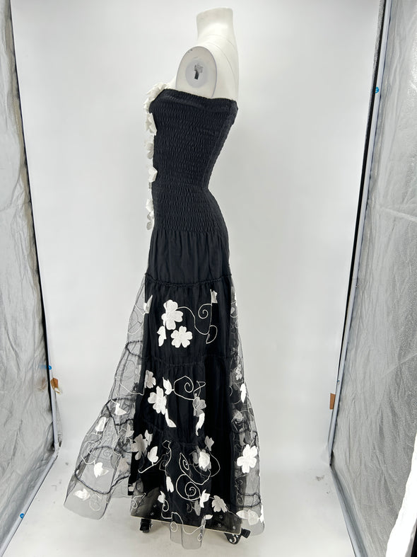 Robe bustier noire