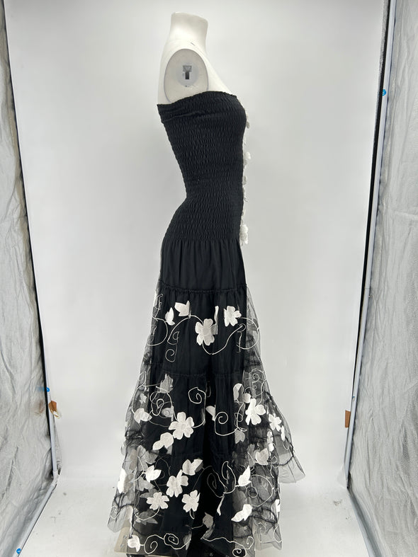 Robe bustier noire