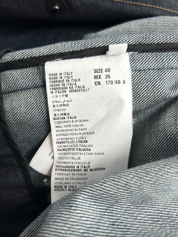Veste en jean bleu brut