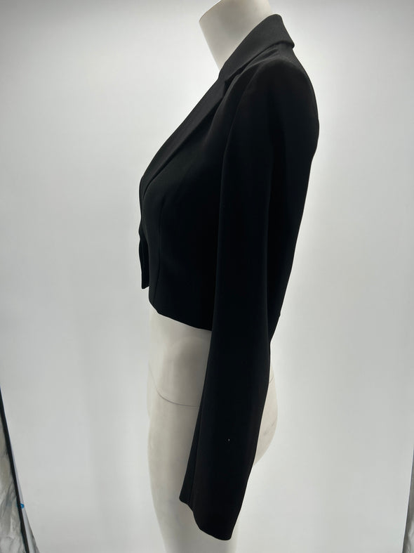 Veste de tailleur noire courte