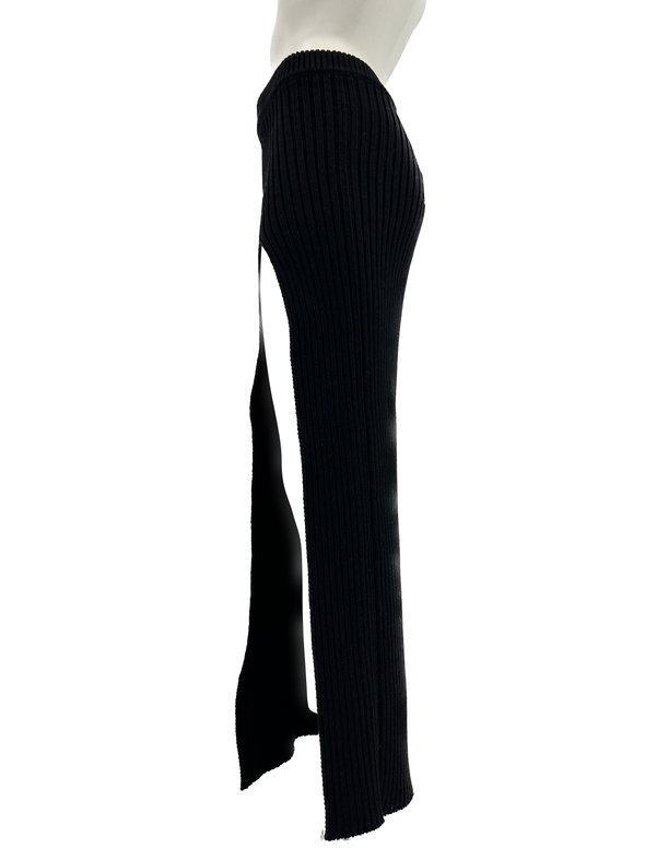 Jupe tricot fendue