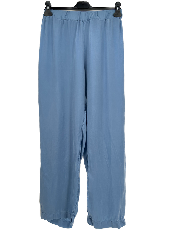 Pantalon fluide bleu