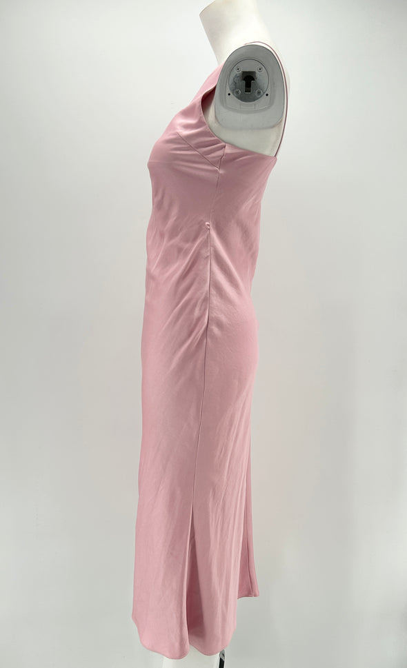 Robe longue rose