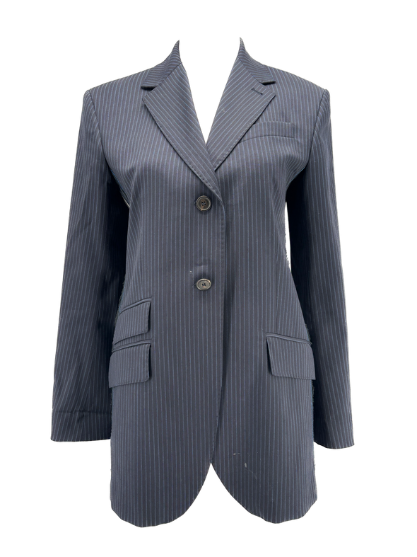 Blazer de costume à rayures tennis
