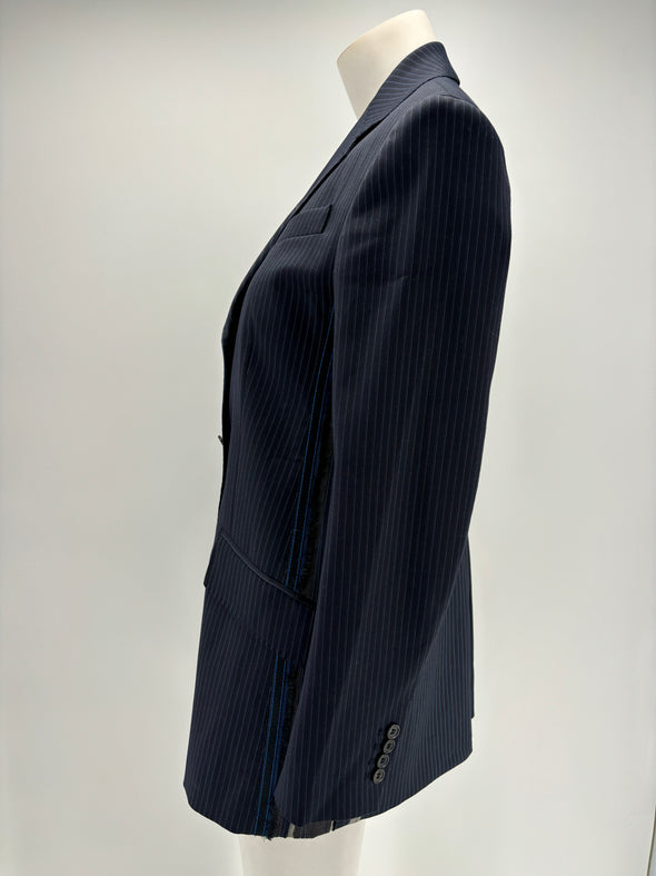 Blazer de costume à rayures tennis