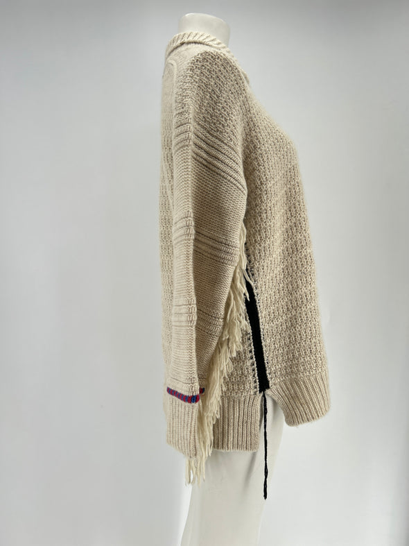 Pull beige en cachemire