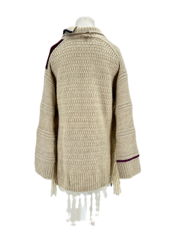 Pull beige en cachemire