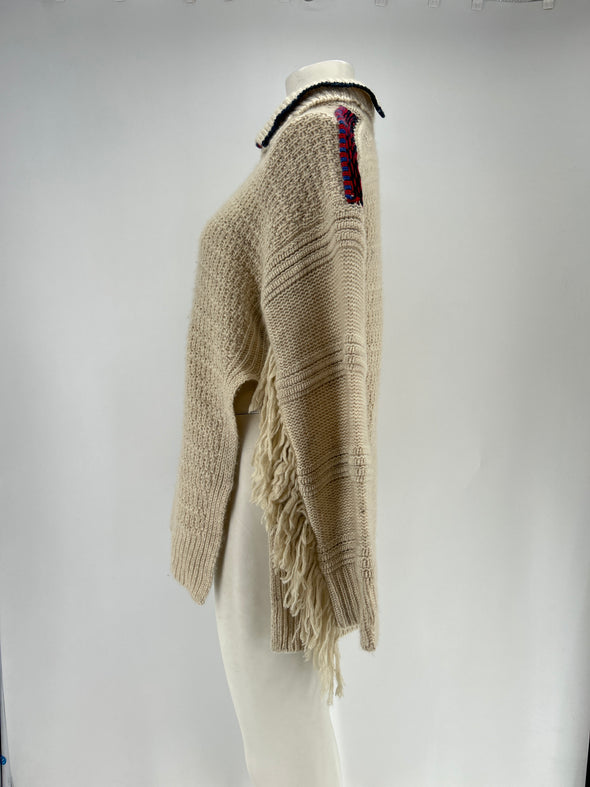 Pull beige en cachemire