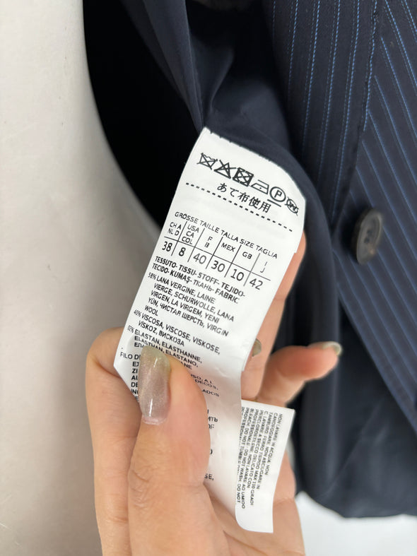 Blazer de costume à rayures tennis